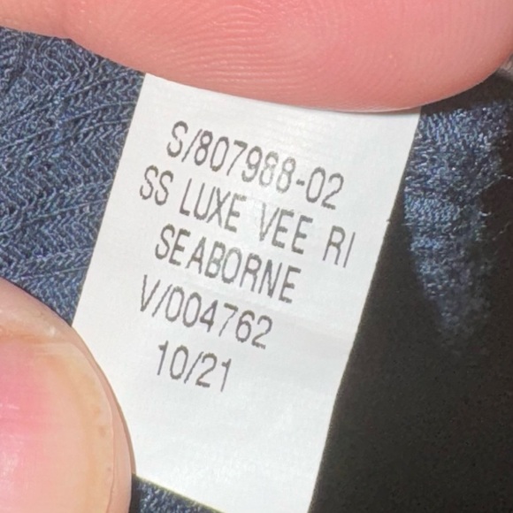 EUC Old Navy Luxe Short Sleeve VeeNeck - XXL Tall - Seaborne Blue - Picture 4 of 4